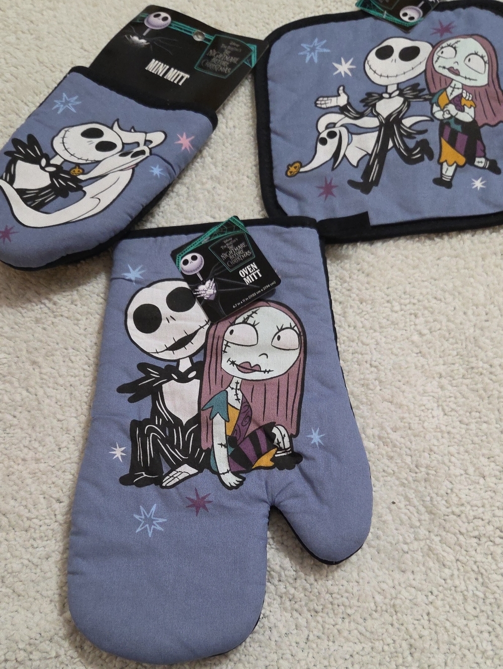NWT 3PC NIGHTMARE BEFORE CHRISTMAS KITCHEN SET